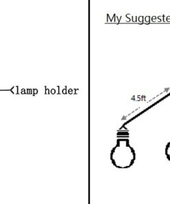 Vintage Pendant Light Kit Cord with Dimming Switch and Triple E26/E27 Industrial Light Socket Lamp Holder 25FT Twisted Black Cloth Bulb Cord Plug in Hanging Light Fixture 37 514e8sARTQL