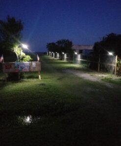 InnoGear Solar Outdoor Lights, 80 LEDs Solar Motion Sensor Lights with 4 Working Modes Solar Wall Lights IP65 Waterproof 450 Lumens Solar Gutter Lights for Front Door, Yard, Garage, Pack of 2 40 514gfxsAML