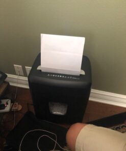 Amazon Basics 12 Sheet (new model) Micro Cut Paper and Credit Card CD Shredder With 6 Gallon Bin, Black 12 Sheet (new model) 46 514grNq7ooL