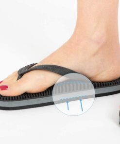 Revs - Lights - Men's and Women's Reflexology Massage Flip Flops 12 Women/11 Men Black 11 514h5jwOgRL