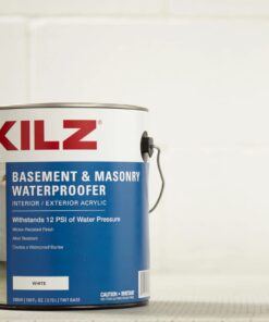 KILZ Basement and Masonry Waterproofing Oil Paint, Interior/Exterior, White, 1 Gallon 7 514ngqIWgmL