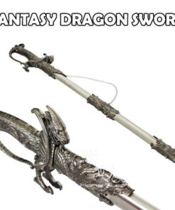 Vulcan Gear 36" Saint George Dragon Saber Fantasy Medieval Knight Sword - Choose Your Color Color Style 1 - Silver 15 514oTTjv3CL