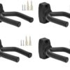 Set of 4 Guitar Hangers Hook Holder Wall Mount Display - Fits all size Guitars, TopStage, w/Mounting Hardware 17 5152DBZe08L