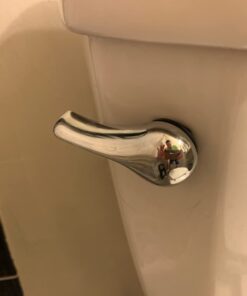 Qualihome Toilet Handle Lever Flush Replacement, Front Mount, Chrome, Universal Fitting Chrome Polished 42 5153IK5a9HL