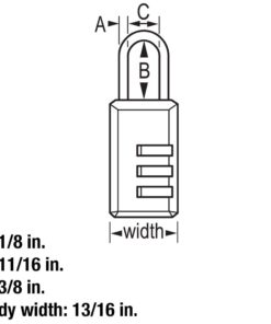 Master Lock Set Your Own Combination Luggage Lock, 2 count (Pack of 1), Black 2 count (Pack of 1) 34 5154oNQIbL