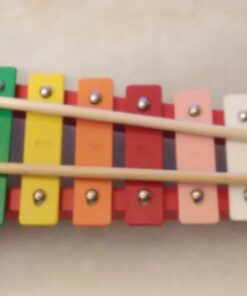 Schylling Brand Classic Wood Xylophone - Early Music Toy - Metal Keys and Two Wooden Mallets Included - Ages 3-6 9 5158CU3SRaL