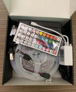 Tenmiro 65.6ft Led Strip Lights, Ultra Long RGB 5050 Color Changing LED Light Strips Kit with 44 Keys Ir Remote Led Lights for Bedroom, Kitchen, Home Decoration 45 515IGNfApYL