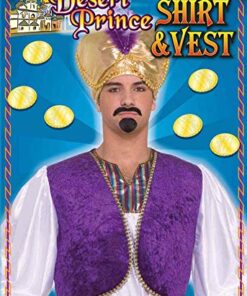 Forum Novelties Men's Desert Prince Costume Shirt and Vest, Multi, One size 4 515K1A6bkSL