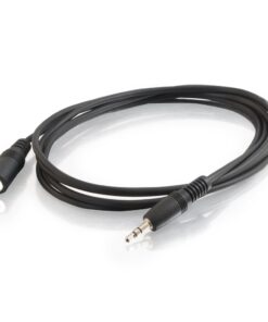 Alternative view of C2G Legrand 3.5mm Male to Female Cable, Stereo Audio Extension Cable, Black Auxillary Port Extension Cable, 5 Foot Audio Extension Cable, 1 Count, C2G 13787