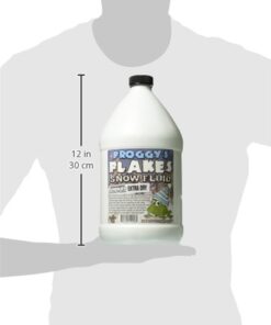 Alternative view of Froggy's Flakes Snow Machine Fluid, Extra Dry Formula Snow Fluid with 30 Feet Float/Drop, 1 Gallon