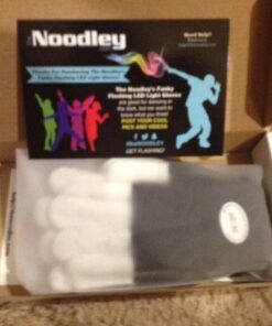 The Noodley LED Light Up Gloves for Kids Toys Games Outdoor Boy Girl Glow Dark Costume Autistic Child Teen Adult Sizes Black Small 41 515a5h dvxL
