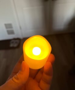 SHYMERY Flameless Votive Candles,50 Pack Flickering Electric Fake Battery Operated LED Candles,200+Hour Long Lasting LED Tea Lights for Wedding,Halloween,Christmas,Party and Holiday Decoration Warm White-50pack 35 515aYVDhonL