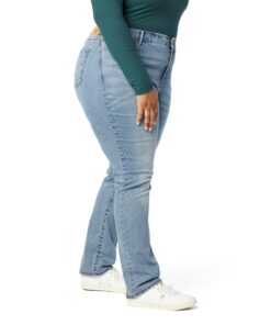 Signature by Levi Strauss & Co. Gold Women's Curvy Totally Shaping Straight Jeans (Available in Plus Size) 12 Medium Blue Ice (New)-waterless 7 515eV0Ko7L