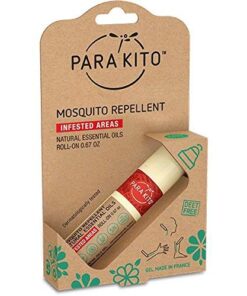 PARAKITO Roll-on Gel Mosquito Repellent for Kids & Adults | w/Vitamin E & Citronella Oil | Travel Size Bug Repellent for Hiking & Camping Accessories | DEET-Free Protection (0.67 oz) Single 14 515gXduh2mL
