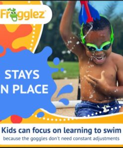 Frogglez Kids Swim Goggles with Pain-Free Strap | Ideal for Ages 3-10 | Leakproof, No Hair Pulling, UV Protection Mermaid 15 515mCS5Xr2L