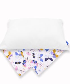 Dreamtown Kids Toddler Pillow & Pillowcase, Hypoallergenic, Plush, Made in USA, Ideal for Crib, Bed & Travel. Soft & Breathable for Safe, Cozy Sleep. Perfect for Boys and Girls - Ages 2+, Butterfly Butterfly’s 18 515mcha68L 1
