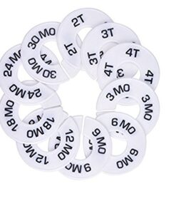 Blulu 10 Pack Clothing Rack Size Dividers Round Hangers Dividers 17 515rYhfRiL
