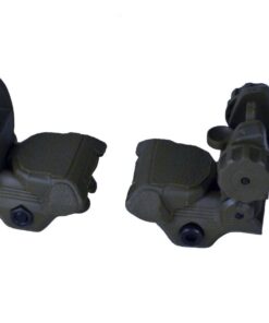 Alternative view of Sniper Tactical Folding BACKUP Iron Sight Tower Set; Front and Rear BUIS Combo Set; Polymer; Black