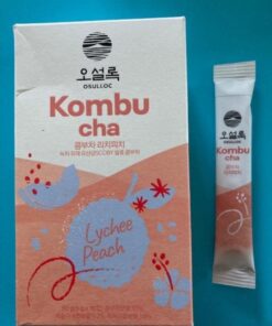 Osulloc Kombucha Tea LycheePeach (Lychee & Peach Blending), Sparkling Powdered Mix Beverage, No added sugar, 10 Sticks, 1.76oz Lychee & Peach 10 Count (Pack of 1) 29 5164xnMrZ4L