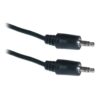 Cables Unlimited AUD-1100-25 3.5 mm 25 feet Male to Male Stereo Cable - Black