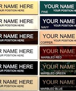 Lasercrafting Personalized Office Name Plate With Optional Wall or Desk Holder - 2x8 - CUSTOMIZE. Choose from a variety of colors and fonts to match your style. Great gift idea. 26 516Hhx565LL