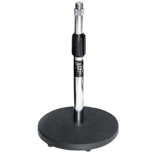 On-Stage DS7200C Adjustable Desktop Microphone Stand, Chrome