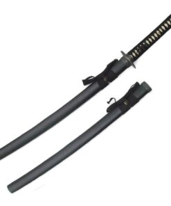 MAKOTO Handmade Sharp Katana Black Samurai Sword 40" Tsunami 13 516St52BogL