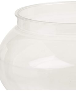 Alternative view of Clear Plastic Short Round Pedestal Jar - 6.25", 1 Piece - Perfect for Weddings, Birthdays & Celebrations