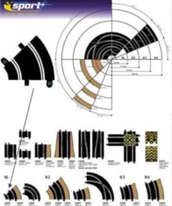 Scalextric C8202 Track Radius - 45 Degrees Curve 4 516YxlI1AEL