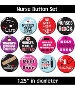 Nurse Buttons Pins (set #2) 15 516bNNQmJhL