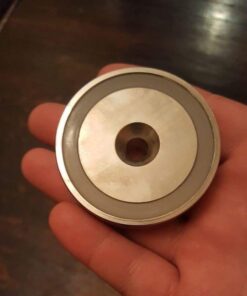 CMS Magnetics Powerful Rare Earth Neodymium Cup Magnet 249 LB Pulling Power 2.4" Diameter - 1 Ct. Round Base Magnet | Magnetic Assembly | Fishing Magnet (Cup Magnet 6) Cup Magnet 6 24 516duhVoUyL