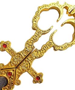 Medieval Renaissance Scissors Bodice Dagger Dirk Knife Gold 12 516lgvPH55L