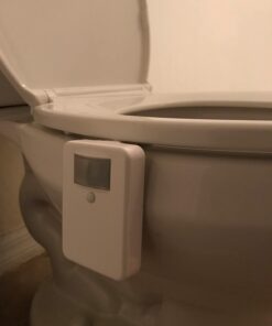 LumiLux Toilet Light with Motion Detection Sensor - 16-Color LED Bathroom Toilet Bowl Light (White) 1 Pack 44 516liE9KeL