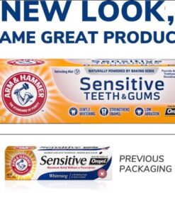 Arm & Hammer Sensitive Toothpaste, Refreshing Mint, Relieves Sensitivity, 4.5 Ounce (Pack of 12) 4.5 Ounce (Pack of 12) 20 516zLnyI2HL