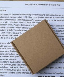 MiOYOOW 4-Digit Digital Clock Kits with PCB, DIY Alarm Clock Soldering Project Kit for Learning Electronics Soldering Practice with English Instructions 1 Pack-4 Digit Clock Kit(0.56 Inch) 59 517C9tME vL