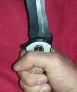 Tac-force Extra Large Grey 10.5" Folding Blade Spring Assisted Open Pocket Knife 24 517F4F eoXL