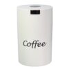 Coffeevac 1LB – Patented Airtight Container | Multi-use Vacuum Container Works as Smell Proof Containers for Ground Coffee and Coffee Bean Containers. White with Logo 56 517HVWnOs7L