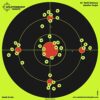 Splatterburst Targets - 12 inch Multi-Bullseye Splatter Target - Easily See Your Shots Burst Bright Fluorescent Yellow Upon Impact - Made in USA 25 Pack 25 517J9HmQGQL