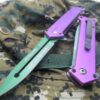 TAC-Force Assisted Opening Linerlock Why So Serious Design A/O Speed Rescue Glass Breaker Knife - Purple 67 517JjlJTnAL