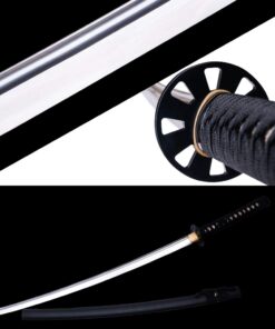 siwode Handmade Katana Full Tang Sharp, Iron Tang, Samurai Japanese Sword,Black Matte Scabbard,BoHi(High Carbon Steel 1060) 40-Inch Feng-Shan 7 517KoApr04L