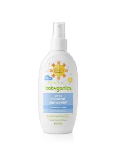Babyganics SPF 50 Baby Sunscreen Spray | UVA UVB Protection | Octinoxate & Oxybenzone Free | Water Resistant, Unscented, 6 Ounce (Pack of 2) 6 Fl Oz (Pack of 2) 29 517MHi3oML 1