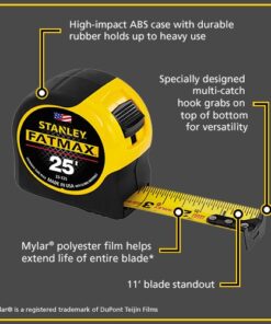 STANLEY FATMAX Tape Measure, 25-Foot (33-725) 21 517SFLz3R L