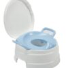 Primo 4-in-1 Complete Toilet Trainer & Step Stool, with Blue Seat, White 29 517VowB3iuL