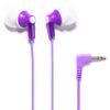 Panasonic ErgoFit Wired Earbuds, In-Ear Headphones with Dynamic Crystal-Clear Sound and Ergonomic Custom-Fit Earpieces (S/M/L), 3.5mm Jack for Phones and Laptops, No Mic - RP-HJE120-V (Purple) Purple 45 517cRrNN48L