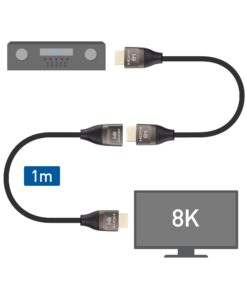Cable Matters 48Gbps Ultra HD 8K HDMI Extension Cable 3.3 ft / 1m (HDMI Male to Female Extension Cable/HDMI Extender Cable) with 8K @120Hz, 4K @240Hz and HDR Support in Black 11 517dLjGybL