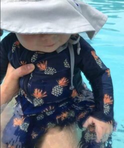 i play. Baby Girls' Brim Hat | All-Day UPF 50+ Sun Protection for Head, Neck, & Eyes 9-18 Months Gray 22 517fH1tkRSL