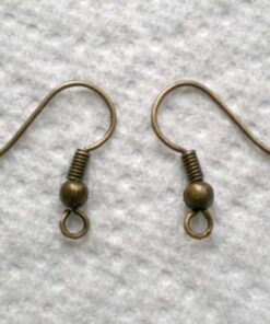 100pcs Ear Wire Fish Hooks 20mm ~Jewelry Making Findings~ (Antique Bronze) Antique Bronze 5 517g4nH3BlL