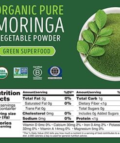 Kuli Kuli Moringa Vegetable Powder, 7.4 oz 7.4 Ounce (Pack of 1) 18 517kThqzmyL