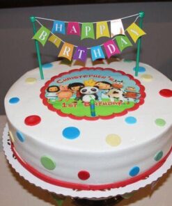 Happy Birthday Banner Adornment Cupcake/Cake Decorating Banner,1 Count 17 517qqPpx0xL