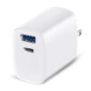 USB C Charger, Deegotech 20W PD iPhone Fast Charger, Dual Port Foldable Plug Type C Charger Compatible with iPhone 14/14 Pro/14 Pro max/13 Pro max/12/11/X/SE3, iPad Pro White 1Pack 32 517rhD4dJL